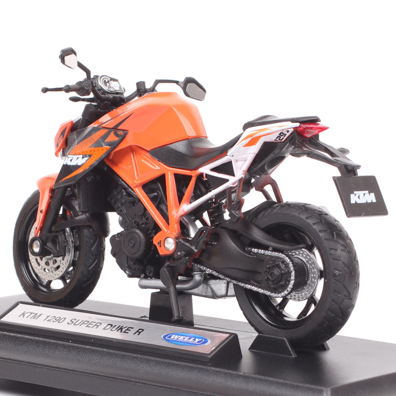 Small Welly 1:18 Scale 1290 Super Duke R Motorcycle Model Diecasts & Toy Vehicles READY TO RACE Bike Replicas Toys For Children
