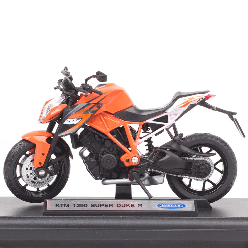 Small Welly 1:18 Scale 1290 Super Duke R Motorcycle Model Diecasts & Toy Vehicles READY TO RACE Bike Replicas Toys For Children