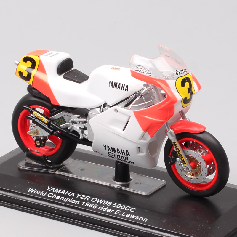 1:24 scale tiny Yamaha YZR OW23 500cc WC 1975 rider G.Agostini Grand Prix racing bike Diecasts & Toy Vehicles models motorcycle