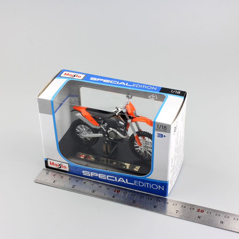 Maisto 1:18 Scale 450 EXC Enduro Off Road Motorcycle Dirt Vehicle Diecast Model Toy Moto bike Racing Miniatures Hobby Collector