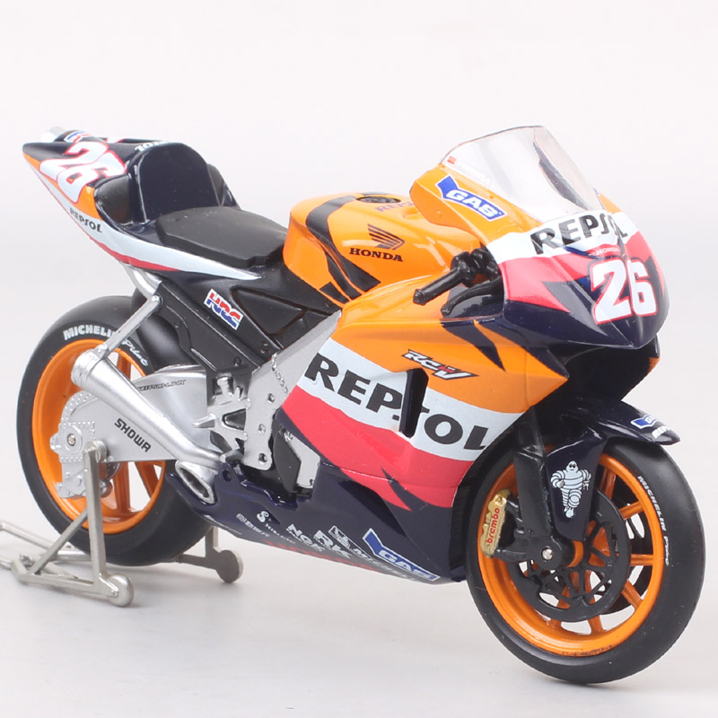 Guiloy 1:18 Scale Honda Repsol RC211V #26 Dani Pedrosa 2006 GP Rider Motorcycle Model Diecast Moto Bike Toy Vehicles Souvenir Guiloy 1:18 Scale Honda Repsol RC211V #26 Dani Pedrosa 2006 GP Rider Motorcycle Model Diecast Moto Bike Toy Vehicles Souvenir