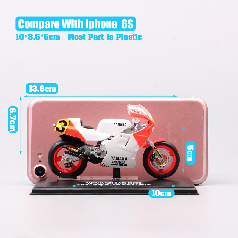 1/24 Scale Italeri Yamaha YZR OW98 500cc 1988 Rider #3 E.Lawson Motorcycle Diecast Racing Bike Toy Vehicle Model For Collection