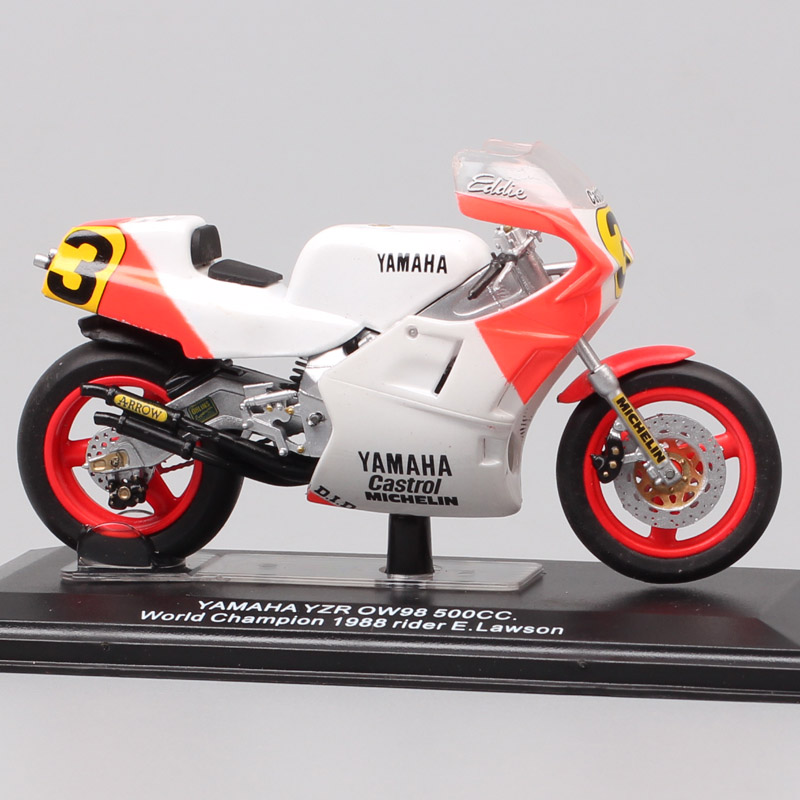 1/24 Scale Italeri Yamaha YZR OW98 500cc 1988 Rider #3 E.Lawson Motorcycle Diecast Racing Bike Toy Vehicle Model For Collection