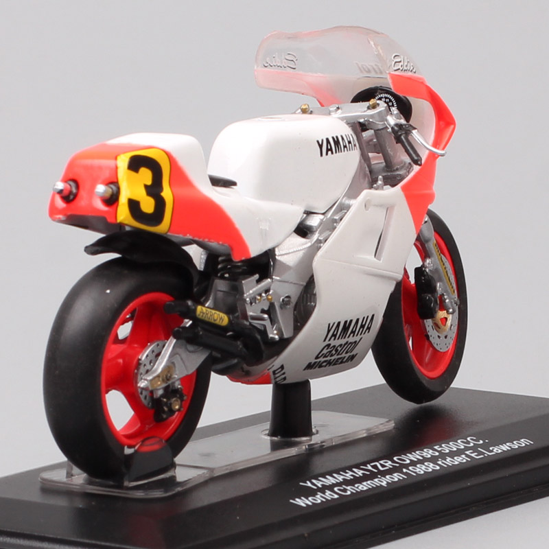 1/24 Scale Italeri Yamaha YZR OW98 500cc 1988 Rider #3 E.Lawson Motorcycle Diecast Racing Bike Toy Vehicle Model For Collection