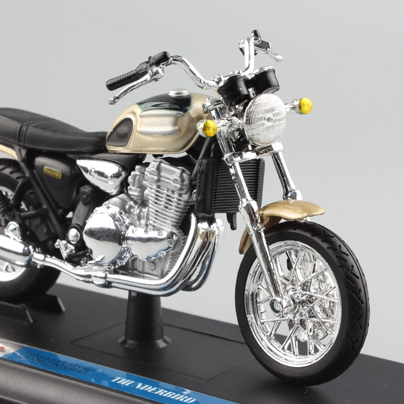1:18 Scale Maisto Child's TRIUMPH THUNDERBIRD 900 classic motorcycle bike car replica vehicle Diecast model Toys for collection