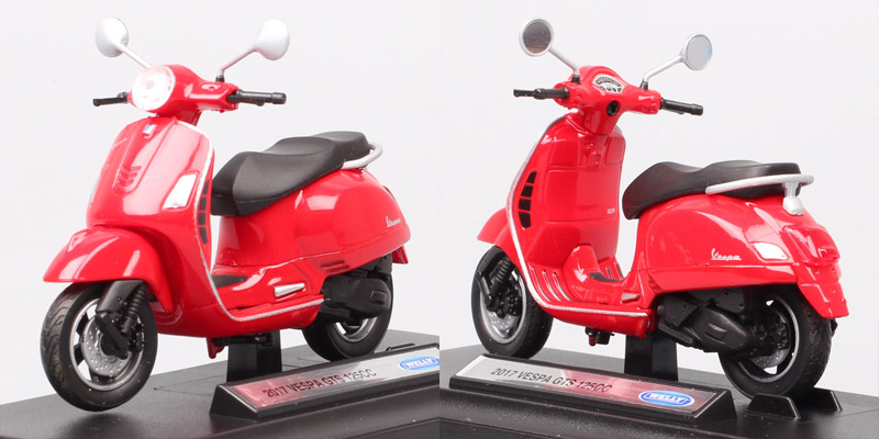 1:18 scale Piaggio Vespa Scooter 98 PK 125 GTR P150X 300 MP5 Primavera GTS motorcycle moto bike diecast vehicles toys model kids