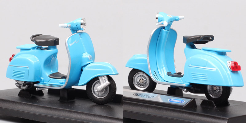 1:18 scale Piaggio Vespa Scooter 98 PK 125 GTR P150X 300 MP5 Primavera GTS motorcycle moto bike diecast vehicles toys model kids