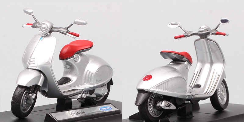 1:18 scale Piaggio Vespa Scooter 98 PK 125 GTR P150X 300 MP5 Primavera GTS motorcycle moto bike diecast vehicles toys model kids