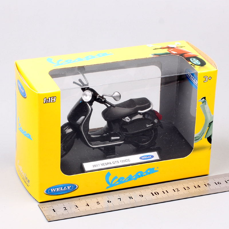1:18 scale Welly 2017 Vespa GTS 125cc motorcycle diecast moto Scooter bike vehicles toy model souvenir Replicas gift kids boys 1:18 scale Welly 2017 Vespa GTS 125cc motorcycle diecast moto Scooter bike vehicles toy model souvenir Replicas gift kids boys