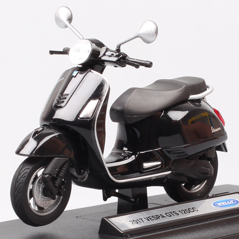 1:18 scale Welly 2017 Vespa GTS 125cc motorcycle diecast moto Scooter bike vehicles toy model souvenir Replicas gift kids boys 1:18 scale Welly 2017 Vespa GTS 125cc motorcycle diecast moto Scooter bike vehicles toy model souvenir Replicas gift kids boys