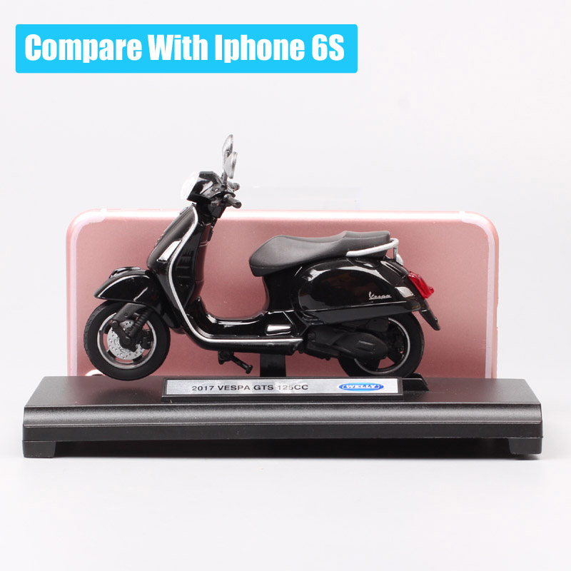 1:18 scale Welly 2017 Vespa GTS 125cc motorcycle diecast moto Scooter bike vehicles toy model souvenir Replicas gift kids boys 1:18 scale Welly 2017 Vespa GTS 125cc motorcycle diecast moto Scooter bike vehicles toy model souvenir Replicas gift kids boys
