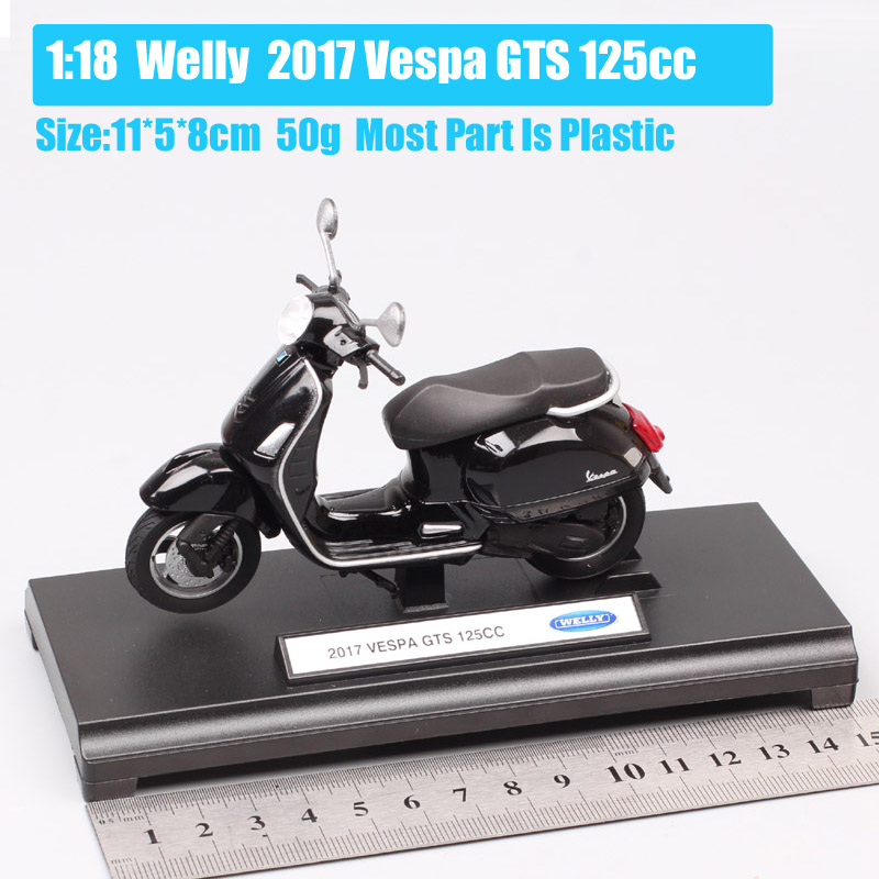 1:18 scale Welly 2017 Vespa GTS 125cc motorcycle diecast moto Scooter bike vehicles toy model souvenir Replicas gift kids boys 1:18 scale Welly 2017 Vespa GTS 125cc motorcycle diecast moto Scooter bike vehicles toy model souvenir Replicas gift kids boys
