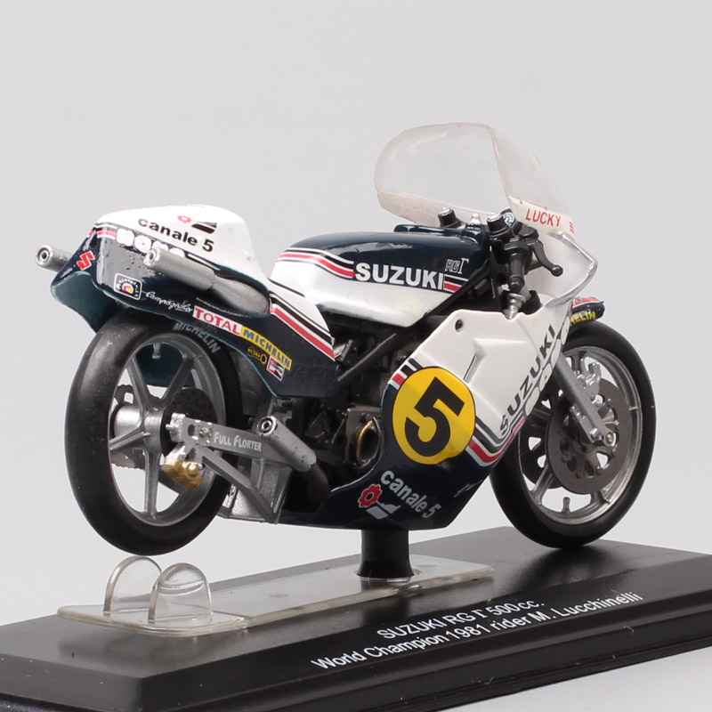 1:24 Scale Tiny Italeri Suzuki RGD500 World Champion 1981 Rider M.Lucchinelli #5 Motorcycle Diecast Vehicles GP Bike Model Toy