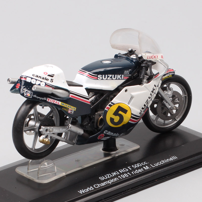 1:24 Scale Tiny Italeri Suzuki RGD500 World Champion 1981 Rider M.Lucchinelli #5 Motorcycle Diecast Vehicles GP Bike Model Toy