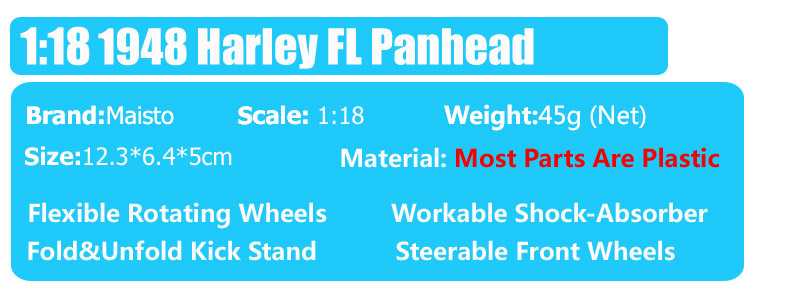1/18 Scale Maisto Vintage 1948 FL Panhead Big Twin Engine Bike Diecasts & Toy Vehicles Motorcycle Model Of Collection Miniaturas 1/18 Scale Maisto Vintage 1948 FL Panhead Big Twin Engine Bike Diecasts & Toy Vehicles Motorcycle Model Of Collection Miniaturas