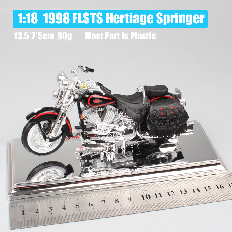 1/18 Scale Maisto retro 1998 FLSTS Heritage Springer Softail old boy motor bike Diecasts & Toy Vehicles model motorcycle toy car