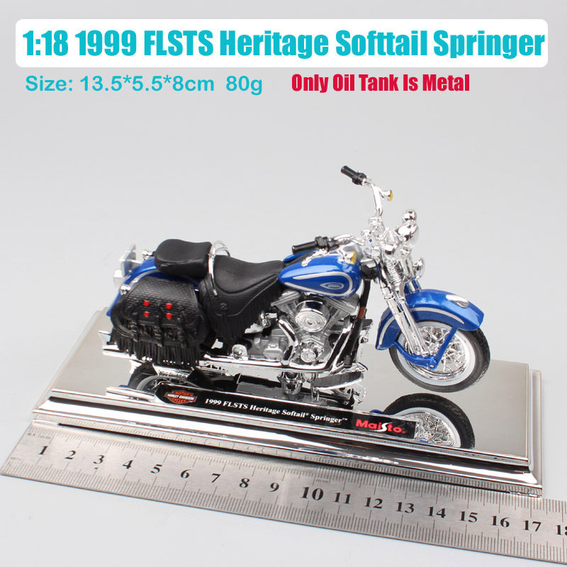 1:18 Scale Maisto 1999 FLSTS Heritage Softtail Springer bike motorcycle chopper Diecast model toy Vehicle cruiser thumbnails boy