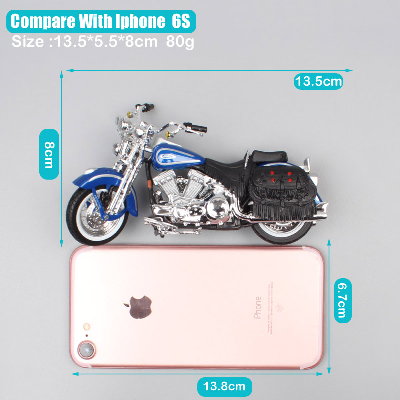 1:18 Scale Maisto 1999 FLSTS Heritage Softtail Springer bike motorcycle chopper Diecast model toy Vehicle cruiser thumbnails boy