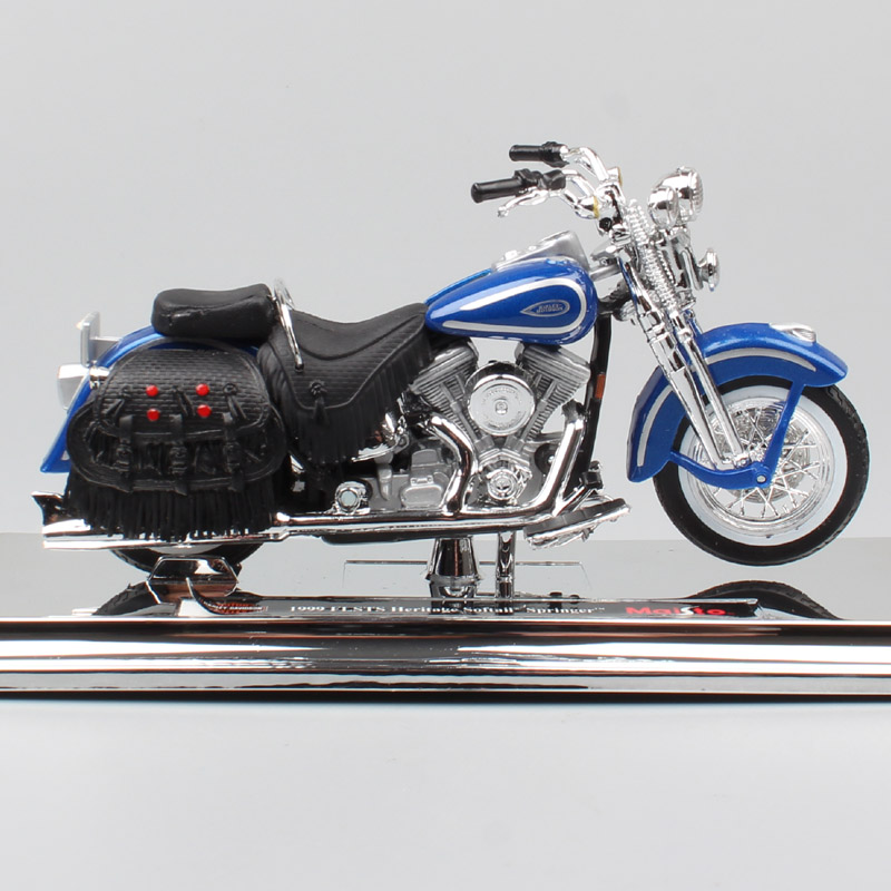 1:18 Scale Maisto 1999 FLSTS Heritage Softtail Springer bike motorcycle chopper Diecast model toy Vehicle cruiser thumbnails boy