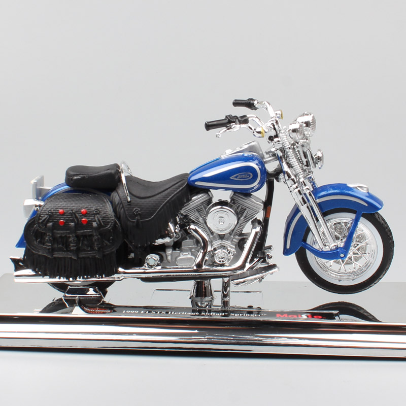 1:18 Scale Maisto 1999 FLSTS Heritage Softtail Springer bike motorcycle chopper Diecast model toy Vehicle cruiser thumbnails boy