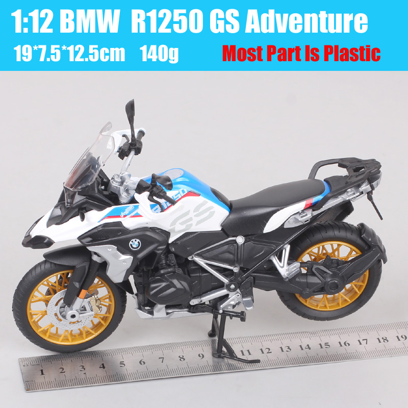 Maisto 1:12 Scale R1250GS Adventure Cruiser Bike Model Diecast R 1250 GS Motorrad Touring Motorcycle Sport Toy Vehicles Replicas