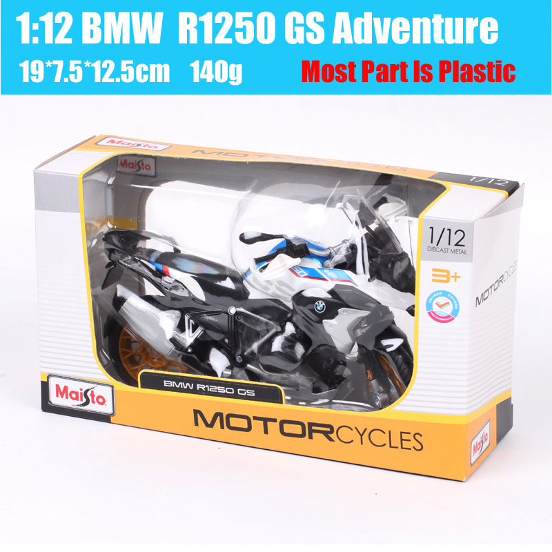 Maisto 1:12 Scale R1250GS Adventure Cruiser Bike Model Diecast R 1250 GS Motorrad Touring Motorcycle Sport Toy Vehicles Replicas