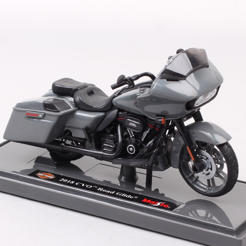 1:18 Scale Maisto 2018 HD CVO Road Glide Custom Tour Riders Bike Diecast Motorcycle Vehicle Toy Motorbike Model Kids Hobby Gift