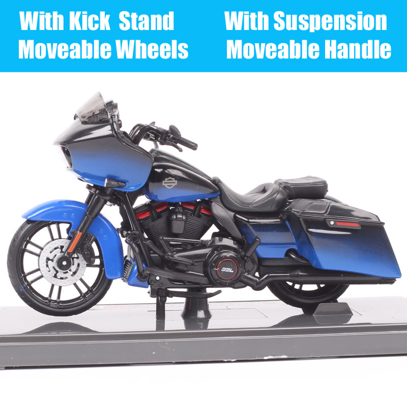 1:18 Scale Maisto 2018 HD CVO Road Glide Custom Tour Riders Bike Diecast Motorcycle Vehicle Toy Motorbike Model Kids Hobby Gift