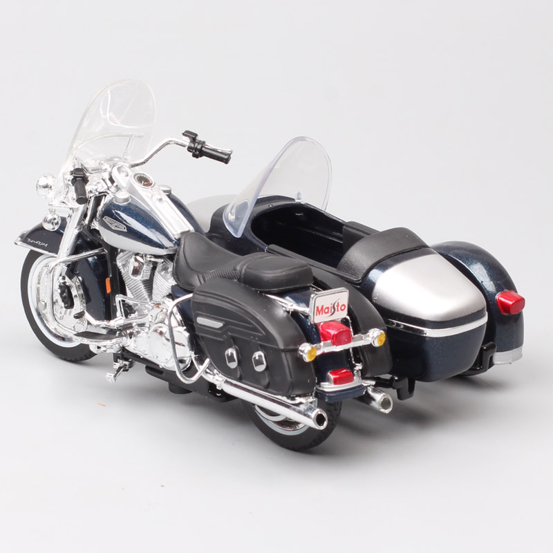 1/18 scales maisto vintage 2001 FLHRC ROAD KING classic bike sidecar Diecast three wheeled motorcycle Vehicle Touring toys model 1/18 scales maisto vintage 2001 FLHRC ROAD KING classic bike sidecar Diecast three wheeled motorcycle Vehicle Touring toys model