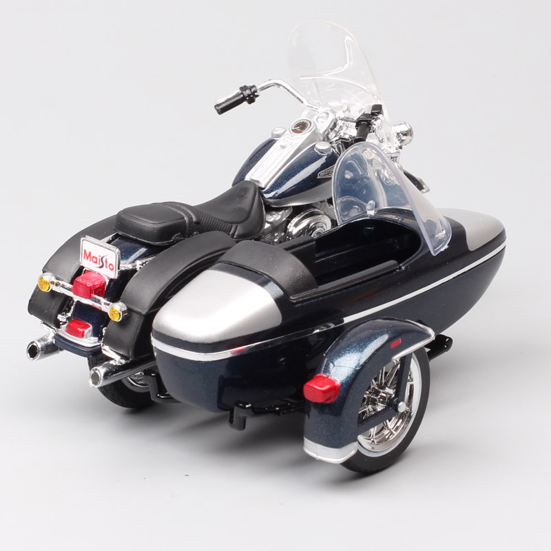1/18 scales maisto vintage 2001 FLHRC ROAD KING classic bike sidecar Diecast three wheeled motorcycle Vehicle Touring toys model 1/18 scales maisto vintage 2001 FLHRC ROAD KING classic bike sidecar Diecast three wheeled motorcycle Vehicle Touring toys model