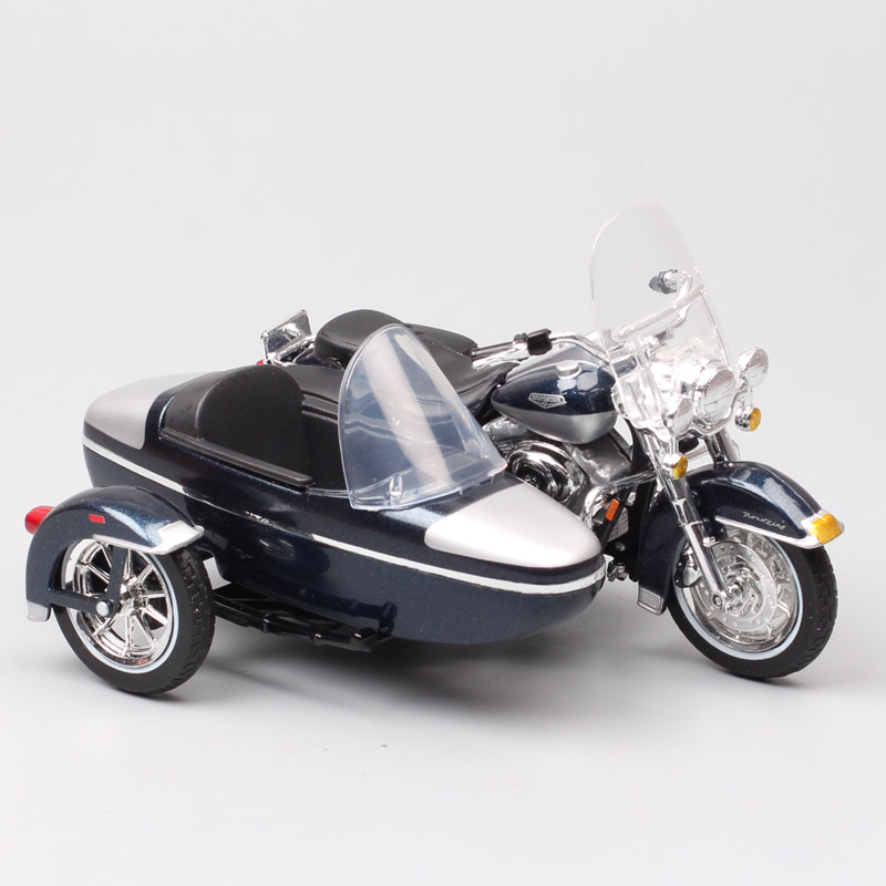 1/18 scales maisto vintage 2001 FLHRC ROAD KING classic bike sidecar Diecast three wheeled motorcycle Vehicle Touring toys model 1/18 scales maisto vintage 2001 FLHRC ROAD KING classic bike sidecar Diecast three wheeled motorcycle Vehicle Touring toys model