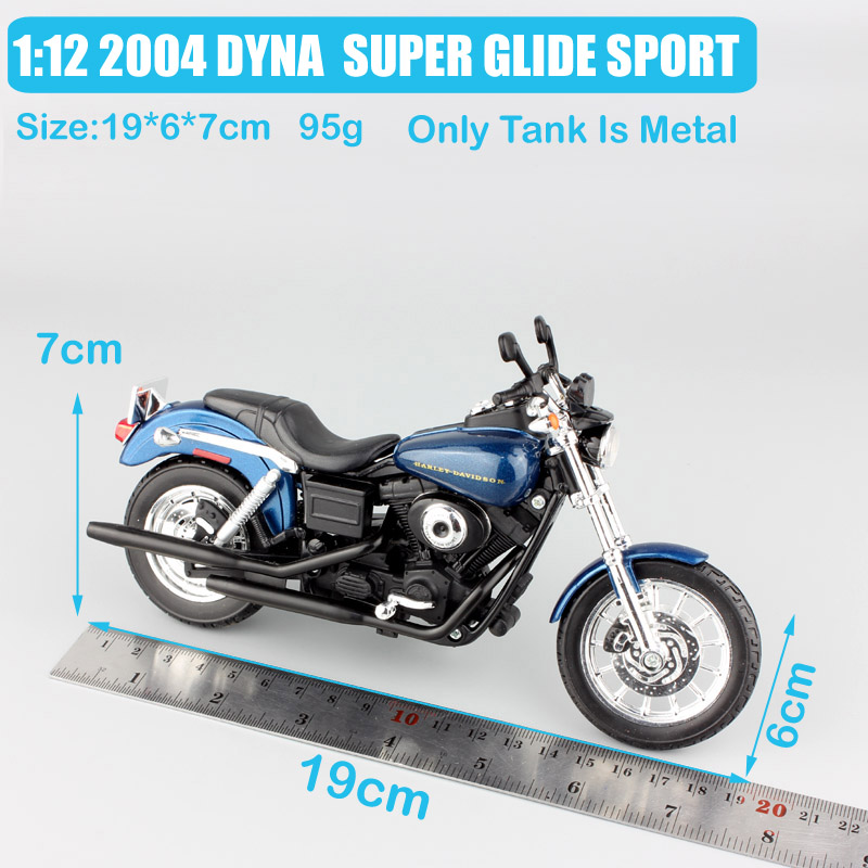 1/12 Scale Maisto 2004 DYNA SUPER GLIDE SPORT FXDX motorbike Diecast model motorcycle toy souvenir gift miniatures collector kid