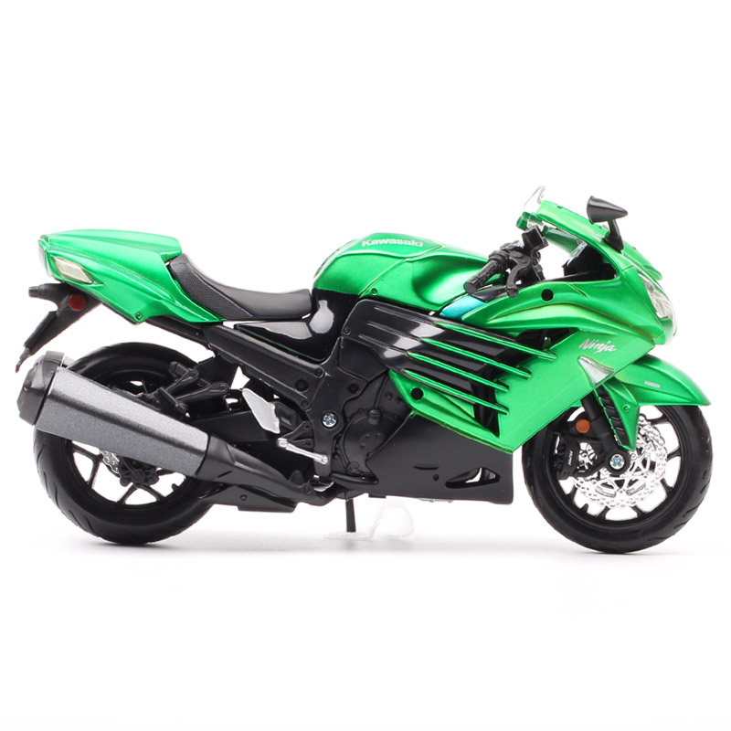 Maisto Assembly line 1:12 scale kit set the Kawasaki Ninja ZX-14 Motorcycle model ZZR1400 Diecasts & Toy Vehicles bike DIY boys