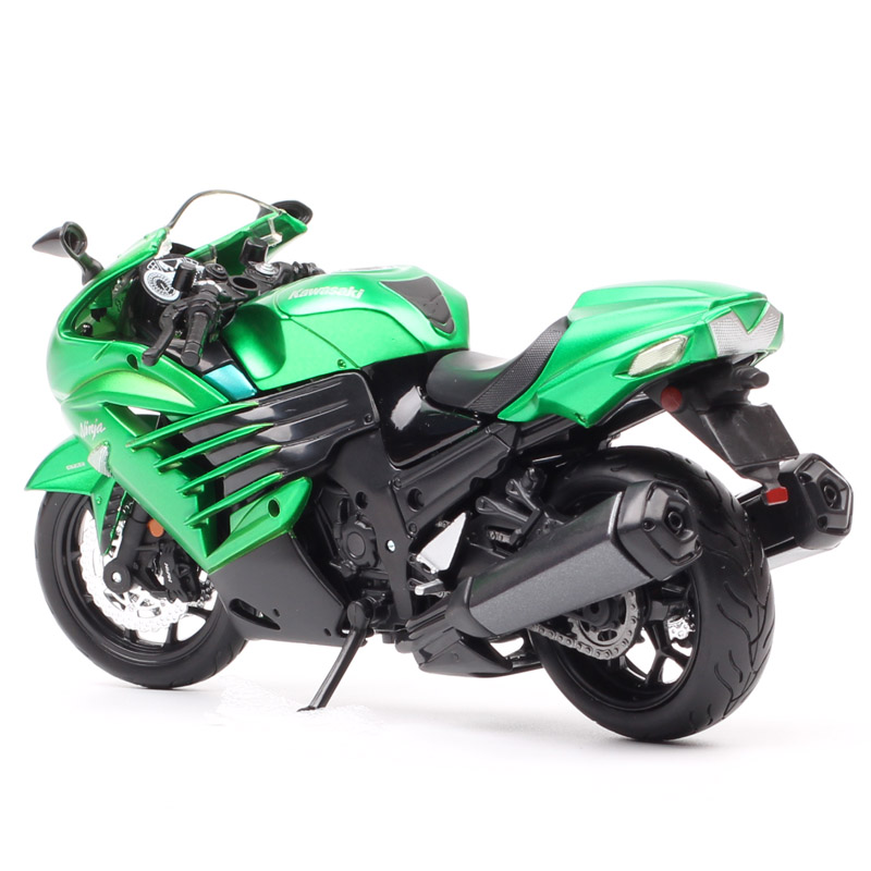 Maisto Assembly line 1:12 scale kit set the Kawasaki Ninja ZX-14 Motorcycle model ZZR1400 Diecasts & Toy Vehicles bike DIY boys
