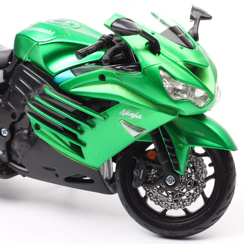 Maisto Assembly line 1:12 scale kit set the Kawasaki Ninja ZX-14 Motorcycle model ZZR1400 Diecasts & Toy Vehicles bike DIY boys