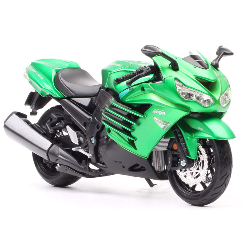 Maisto Assembly line 1:12 scale kit set the Kawasaki Ninja ZX-14 Motorcycle model ZZR1400 Diecasts & Toy Vehicles bike DIY boys