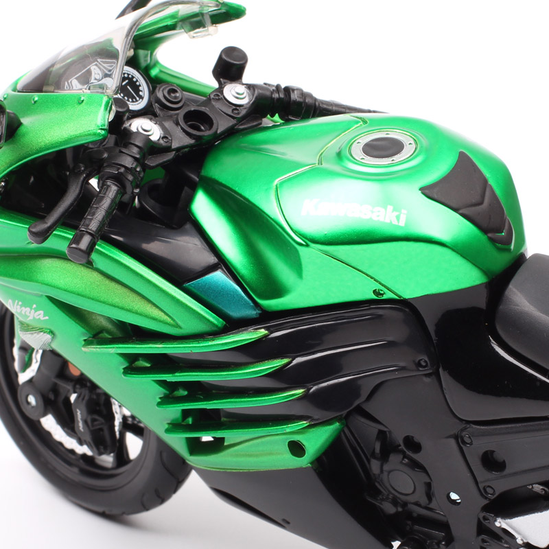 Maisto Assembly line 1:12 scale kit set the Kawasaki Ninja ZX-14 Motorcycle model ZZR1400 Diecasts & Toy Vehicles bike DIY boys