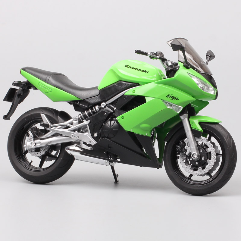 1/10 Welly scale Kawasaki Ninja 650R ER-6f EХ-6 motorcycle model Diecast Vehicles Sport touring racing bike toys thumbnails kids