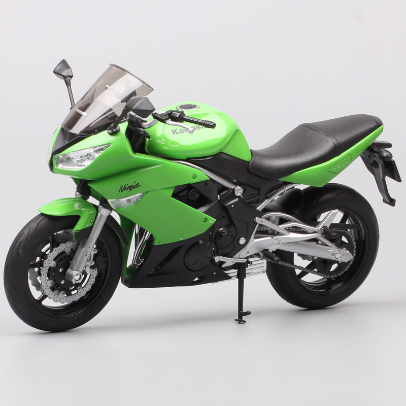 1/10 Welly scale Kawasaki Ninja 650R ER-6f EХ-6 motorcycle model Diecast Vehicles Sport touring racing bike toys thumbnails kids