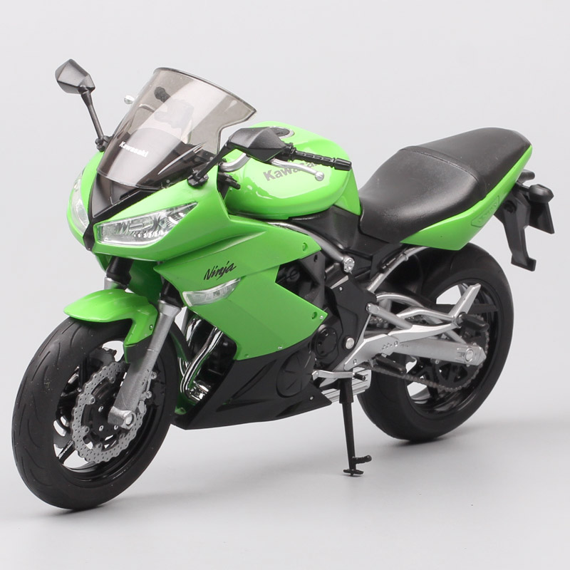 1/10 Welly scale Kawasaki Ninja 650R ER-6f EХ-6 motorcycle model Diecast Vehicles Sport touring racing bike toys thumbnails kids