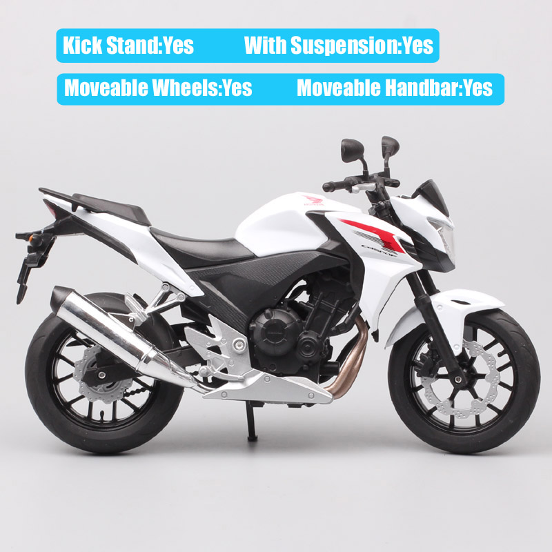 Children Welly 1/10 big scale Honda CB500F CB500 twin motorcycle Diecasts & Toy Vehicles bike models Replicas moto of collection