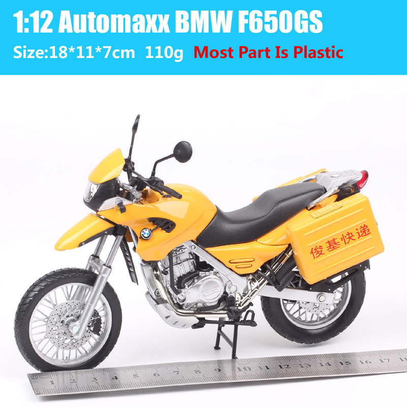 1:12 scale classic automaxx Motorrad F650GS motorcycle Diecasts & Toy Vehicles model f650 motorbike for baby boys collectibles