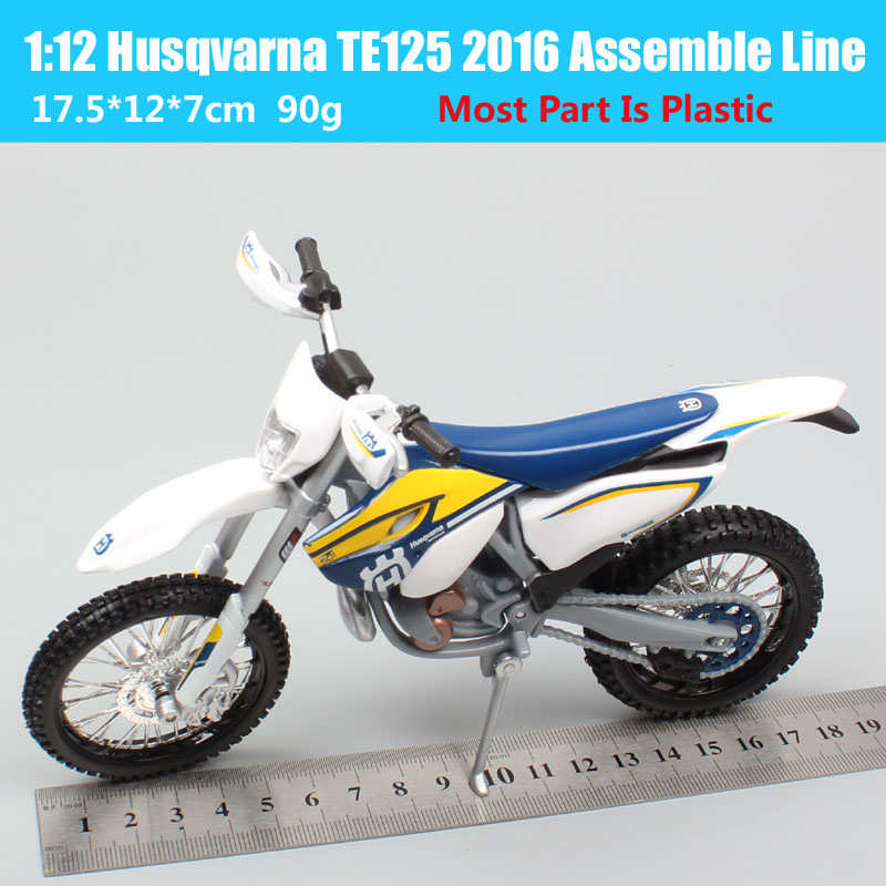 Maisto Assemble 1/12 Scale TE Husqvarna TE125 2016 Motorcycle Model Dirt Bike Motocross Enduro Off Road Model Toy DIY Install Maisto Assemble 1/12 Scale TE Husqvarna TE125 2016 Motorcycle Model Dirt Bike Motocross Enduro Off Road Model Toy DIY Install