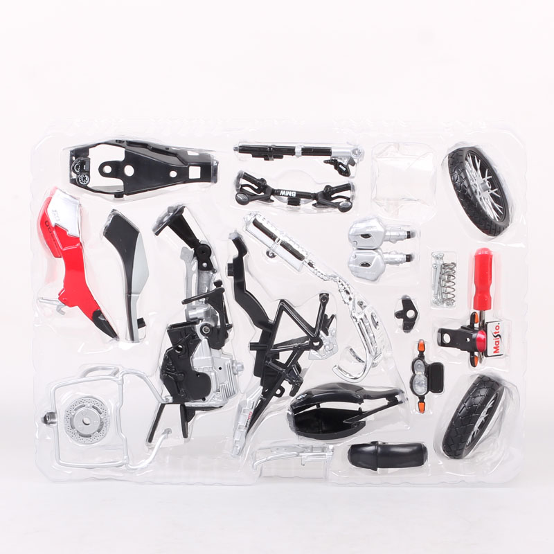 Maisto 1/12 Scale R1200GS DIY Assemble Bike Model Diecasts & Toy Vehicles R 1200 GS Touring Motorcycle Souvenir Childrens Gift