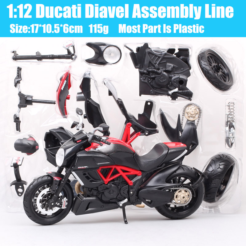 kit set 1:12 scales Maisto Assembly line ducati Diavel cruiser bike model Diecasts & Toy Vehicles motorcycle 2011 DIY childrens kit set 1:12 scales Maisto Assembly line ducati Diavel cruiser bike model Diecasts & Toy Vehicles motorcycle 2011 DIY childrens