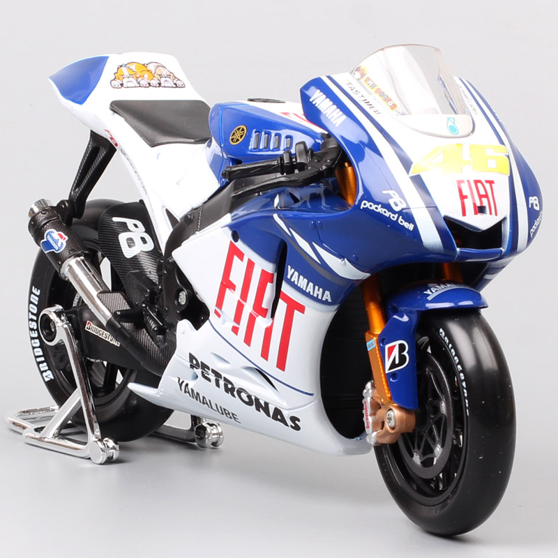 1/10 maisto scale Fiat Yamaha YZR-M1 racer No.99 Jorge Lorenzo #46 rossi motorcycle Moto bike Diecast Toys racing model GP 2009 1/10 maisto scale Fiat Yamaha YZR-M1 racer No.99 Jorge Lorenzo #46 rossi motorcycle Moto bike Diecast Toys racing model GP 2009