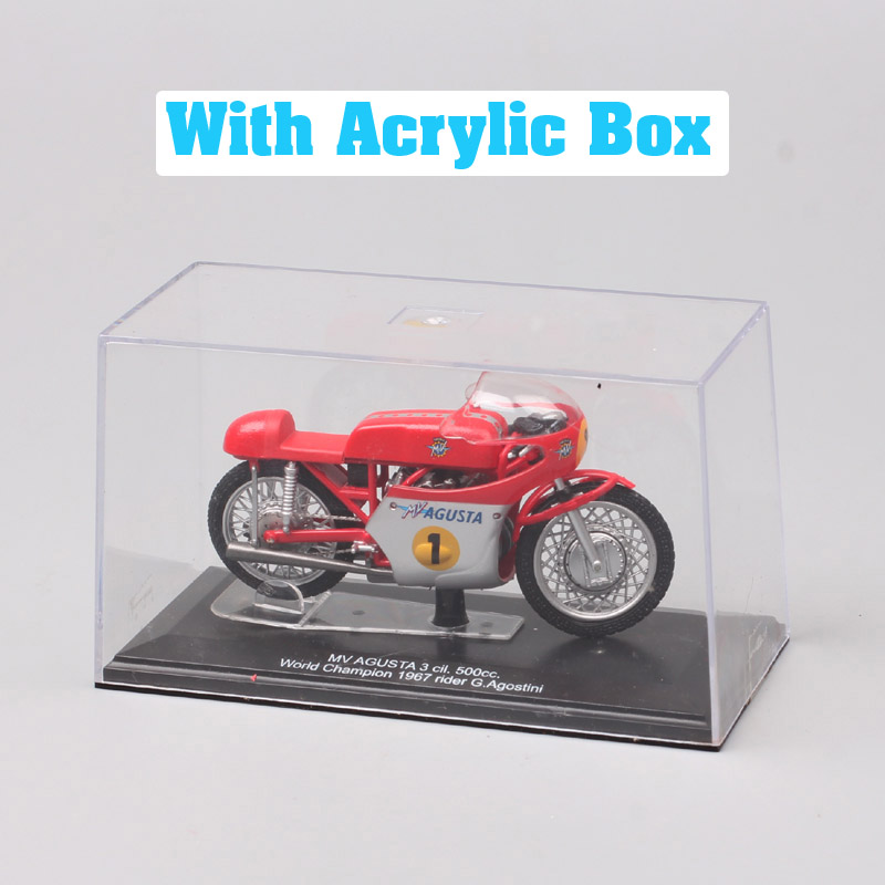 1 24 Scale Vintage Italeri MV Agusta 500cc World Champion 1967 Rider #1 G Agostini Diecast Motorcycle Model Toy Bike Acrylic Box 1 24 Scale Vintage Italeri MV Agusta 500cc World Champion 1967 Rider #1 G Agostini Diecast Motorcycle Model Toy Bike Acrylic Box