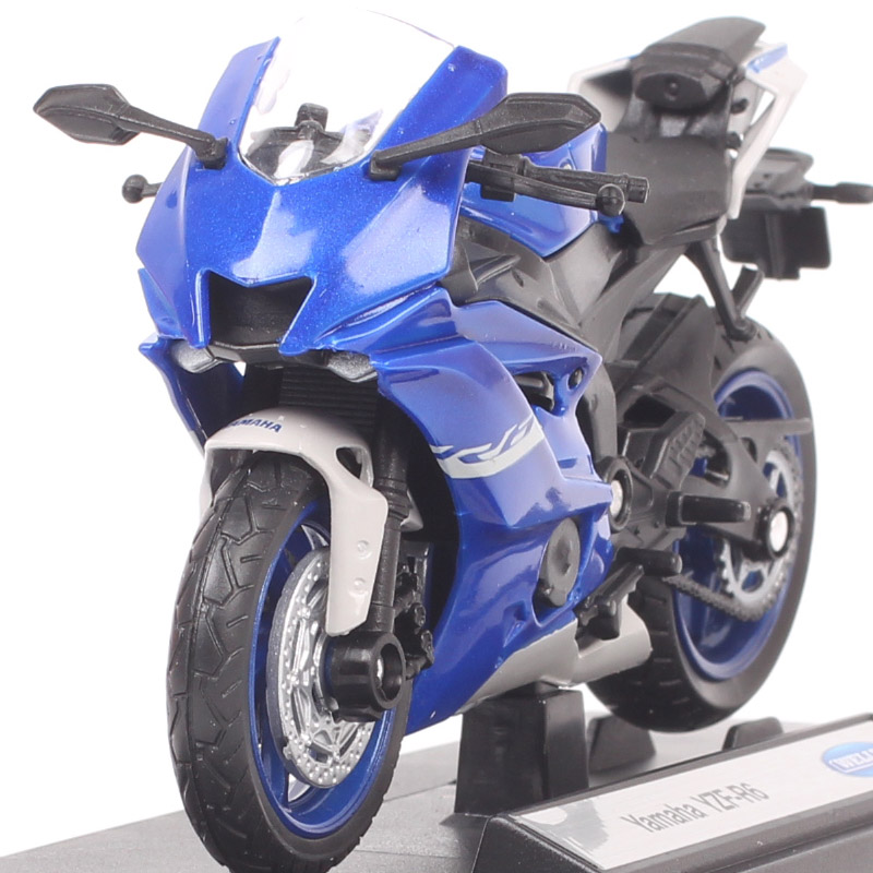Kids 1/18 Scale Mini Welly 2020 Yamaha YZF R6 Super Racing Bike Diecast Toy Vehicle Plastic Model Motorcycle Toy Thumbnails Blue Kids 1/18 Scale Mini Welly 2020 Yamaha YZF R6 Super Racing Bike Diecast Toy Vehicle Plastic Model Motorcycle Toy Thumbnails Blue