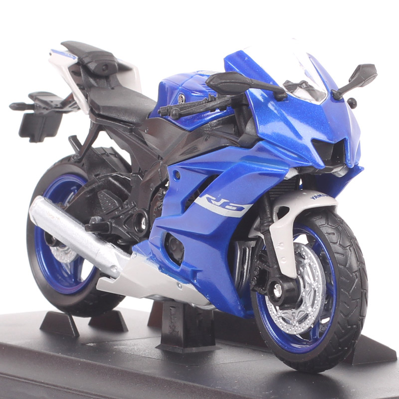 Kids 1/18 Scale Mini Welly 2020 Yamaha YZF R6 Super Racing Bike Diecast Toy Vehicle Plastic Model Motorcycle Toy Thumbnails Blue Kids 1/18 Scale Mini Welly 2020 Yamaha YZF R6 Super Racing Bike Diecast Toy Vehicle Plastic Model Motorcycle Toy Thumbnails Blue