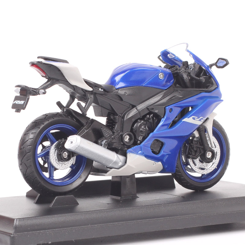 Kids 1/18 Scale Mini Welly 2020 Yamaha YZF R6 Super Racing Bike Diecast Toy Vehicle Plastic Model Motorcycle Toy Thumbnails Blue Kids 1/18 Scale Mini Welly 2020 Yamaha YZF R6 Super Racing Bike Diecast Toy Vehicle Plastic Model Motorcycle Toy Thumbnails Blue